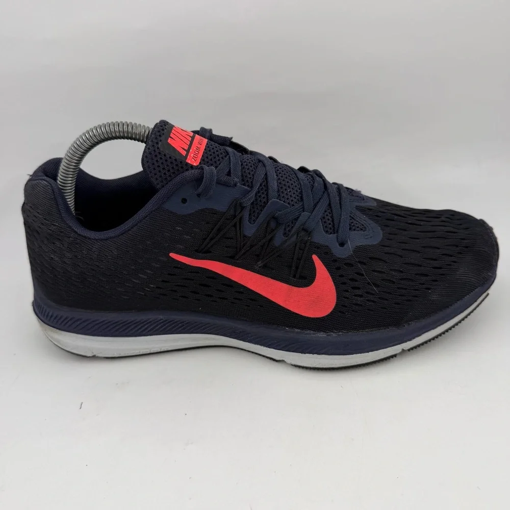 Nike Women’s Air Zoom Winflo 5 -SZ 9- Navy Blue Running Shoes Sneakers Lace-Up